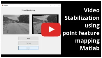 Video Stabilization using point feature mapping Matlab 